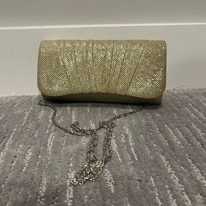 Damara pleated evening bag